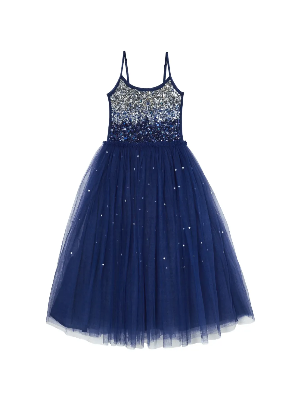 Tutu Du Monde Abito con ruches e paillettes - Blu