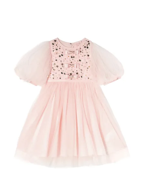Tutu Du Monde Powder bow-embellished tulle dress