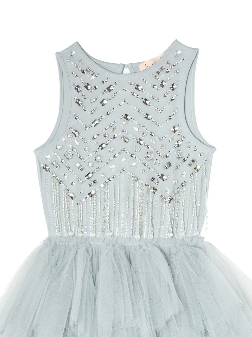 Tutu Du Monde Diamond Drift jurk verfraaid met kralen en ruches Blauw