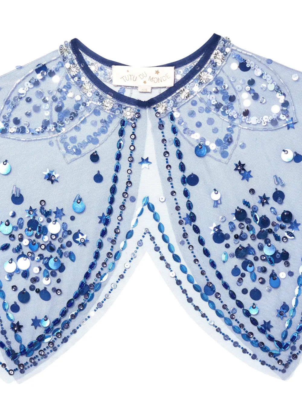 Tutu Du Monde Winter Waltz sequin-embellished cape Blauw