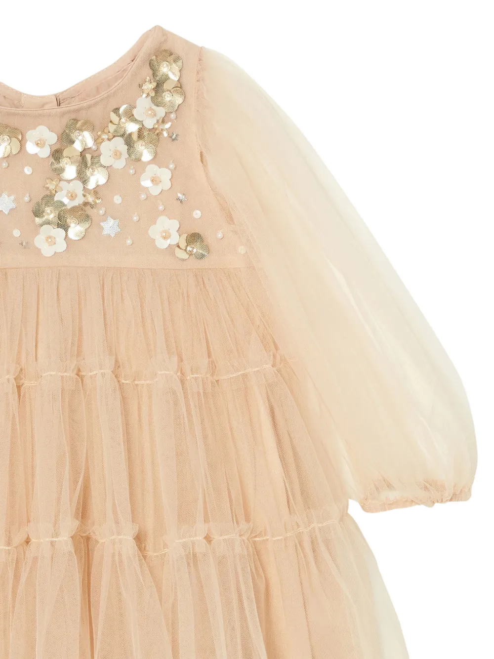 Tutu Du Monde Starlet Slopes jurk met bloemapplicatie Beige