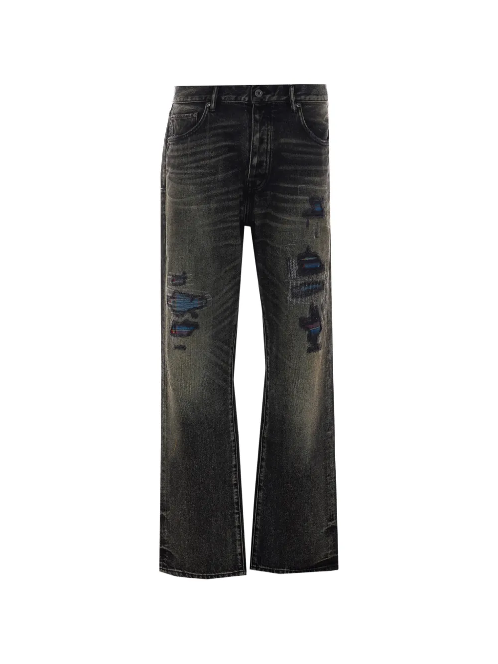 Purple Brand distressed relaxed-fit jeans