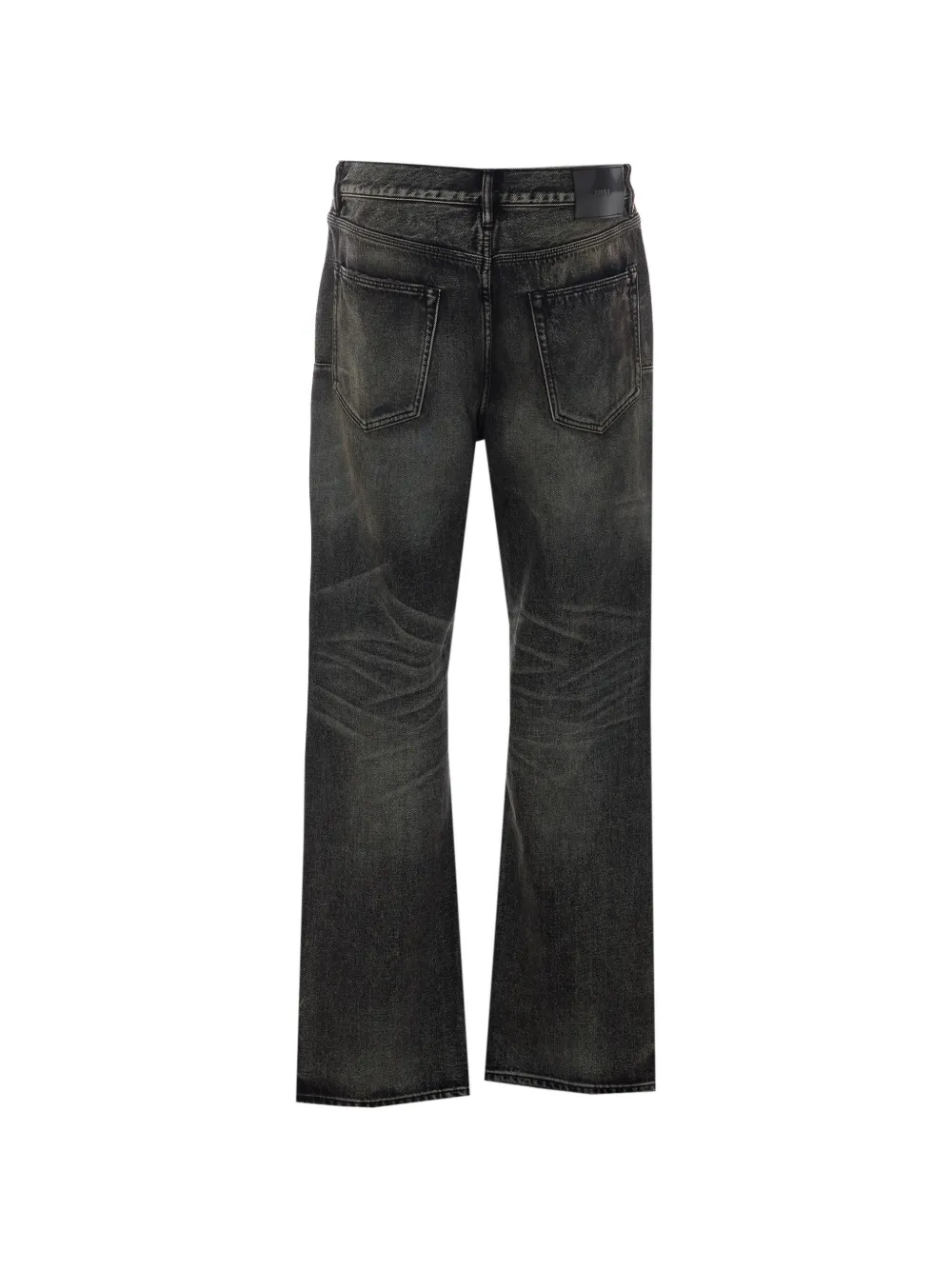Purple Brand Gerafelde ruimvallende jeans Zwart