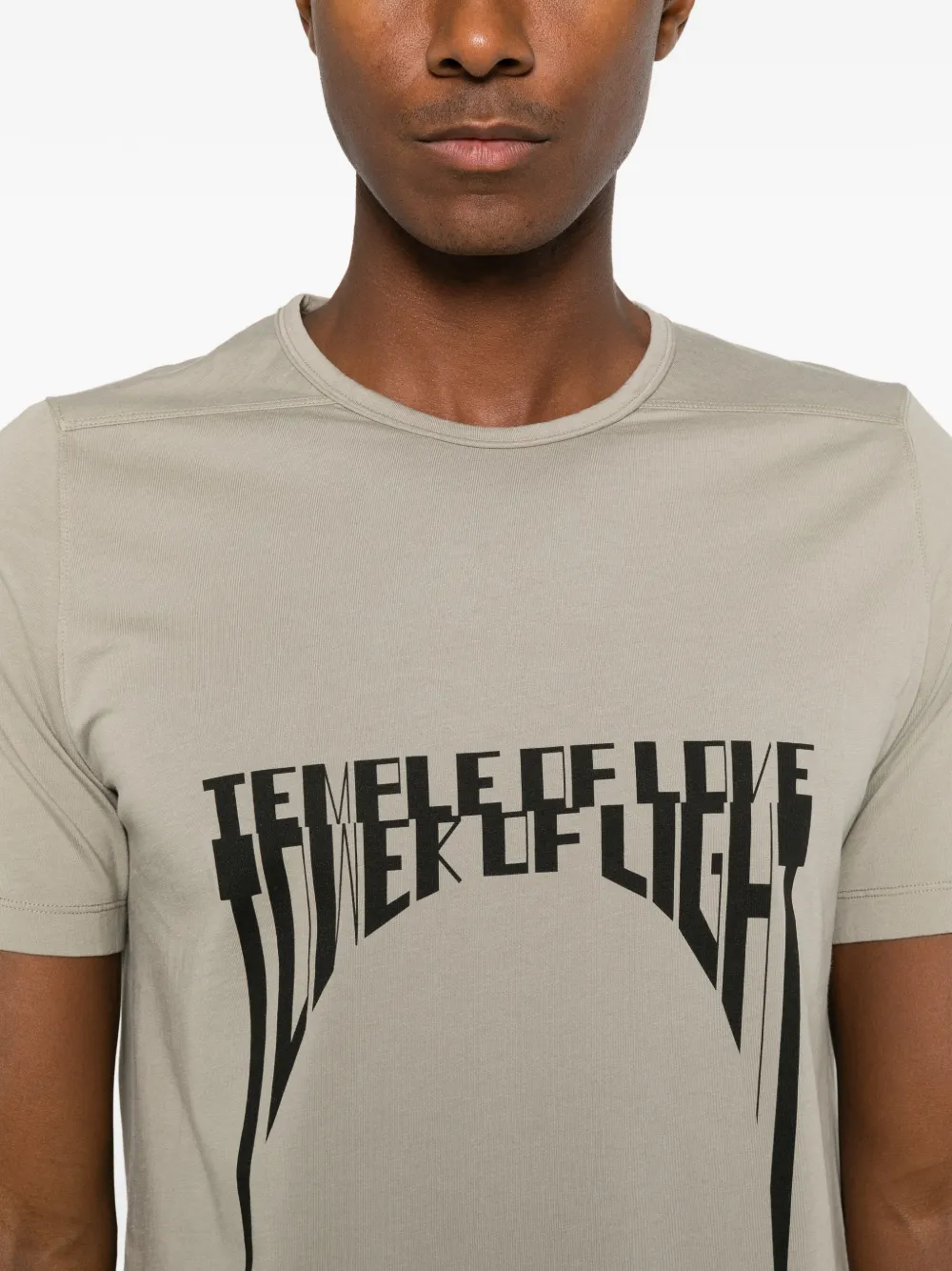 Rick Owens DRKSHDW graphic-print T-shirt Beige