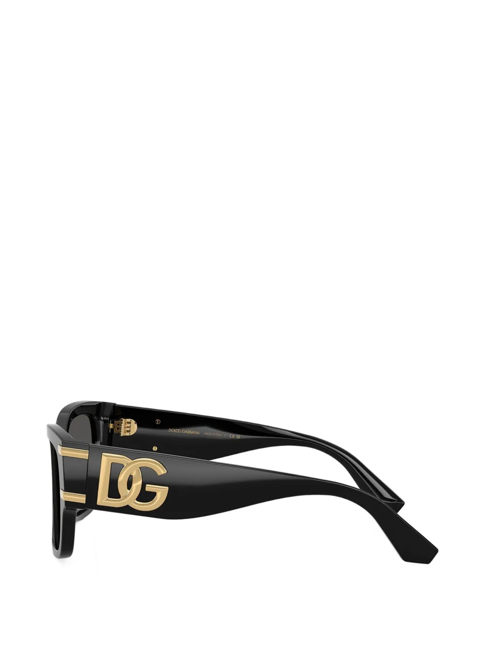 Dolce & Gabbana Eyewear DG logo square-frame sunglasses Zwart