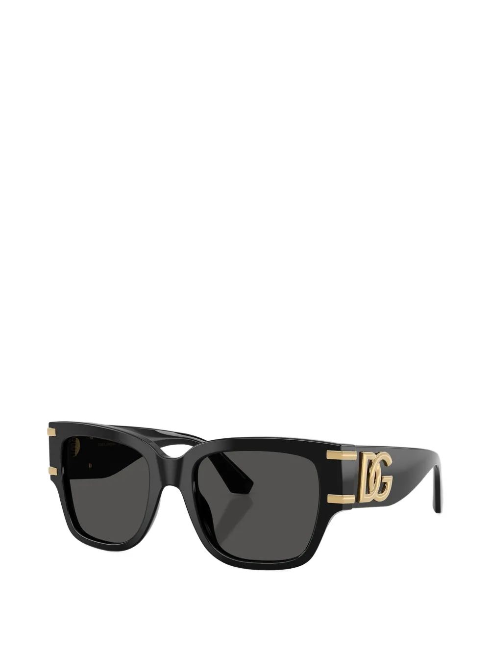 Dolce & Gabbana Eyewear DG logo square-frame sunglasses Zwart