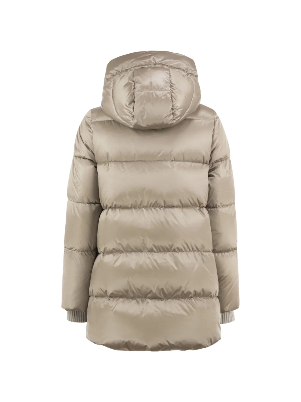 Moorer Carinzia-HC hooded quilted single-breasted coat Beige