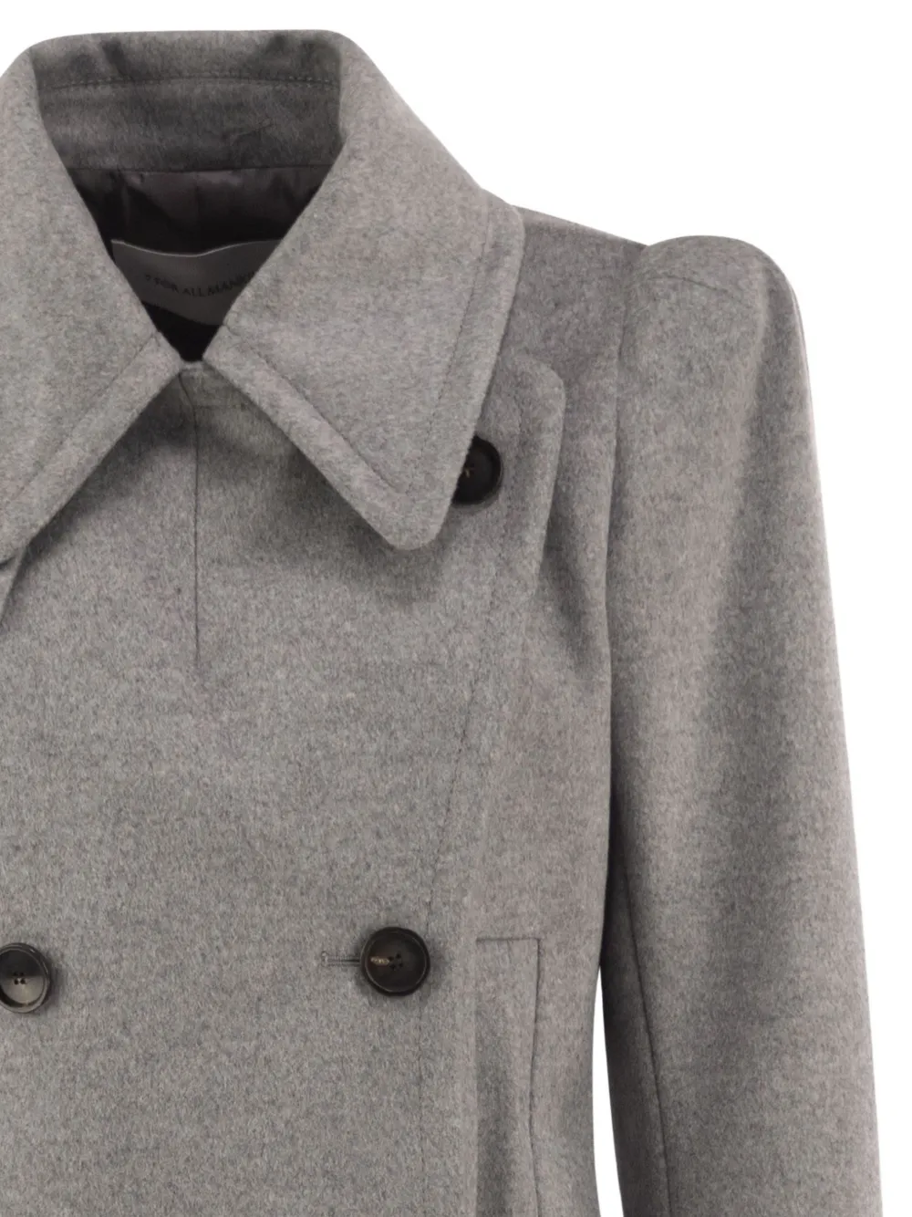 7 For All Mankind Blazer met dubbele rij knopen en halve riem Grijs