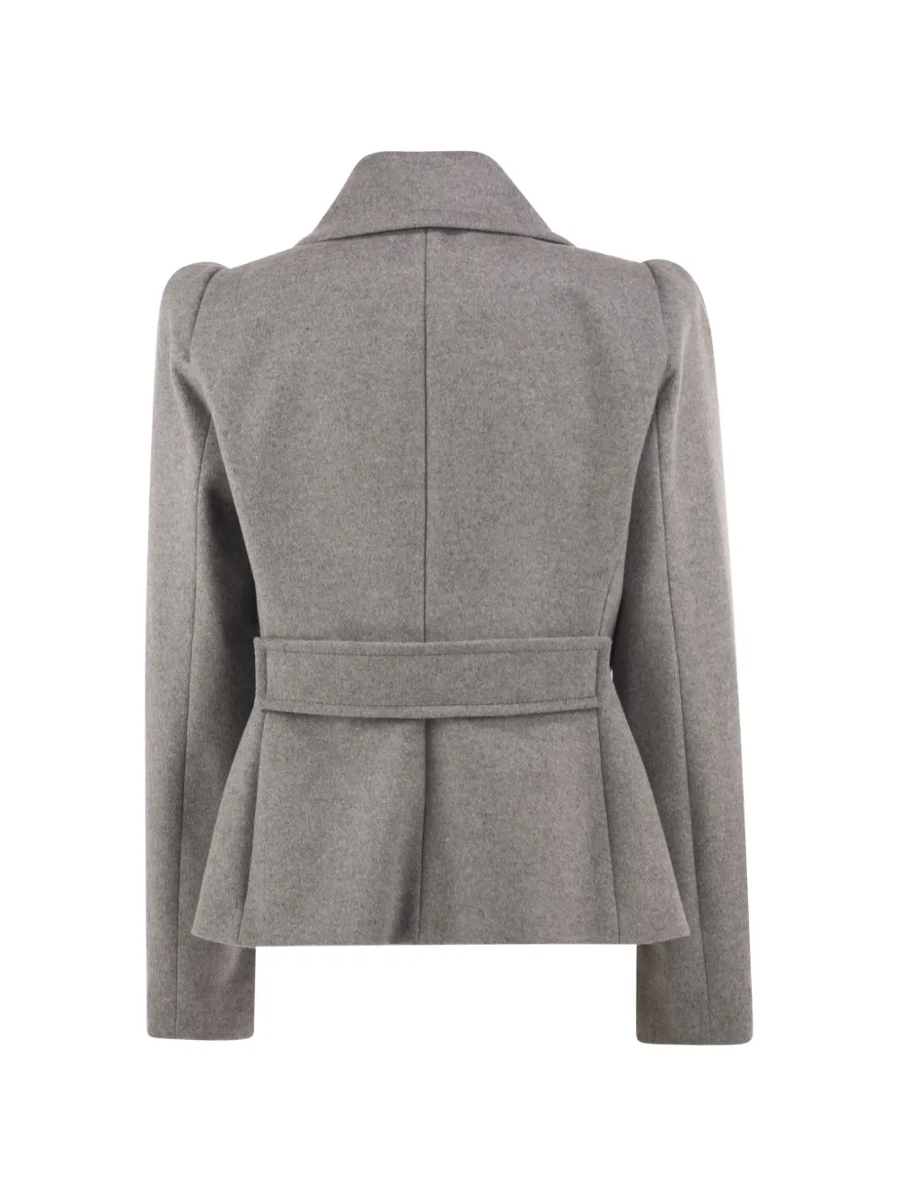 7 For All Mankind Blazer met dubbele rij knopen en halve riem Grijs