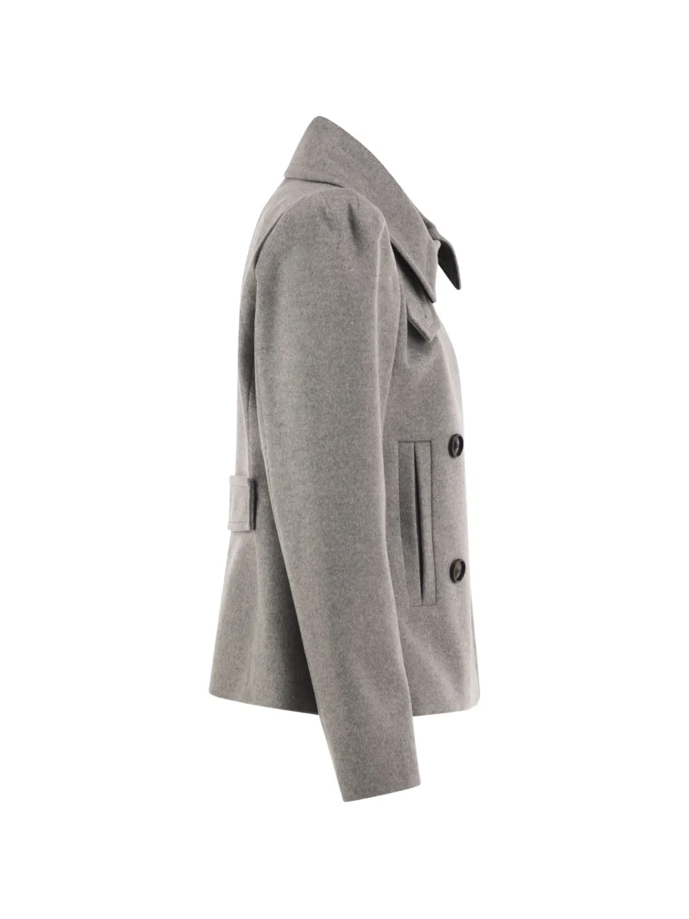 7 For All Mankind Blazer met dubbele rij knopen en halve riem Grijs