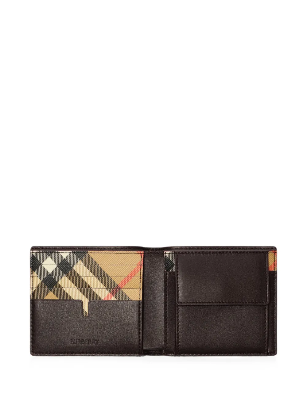 Burberry Pop Check portemonnee Bruin