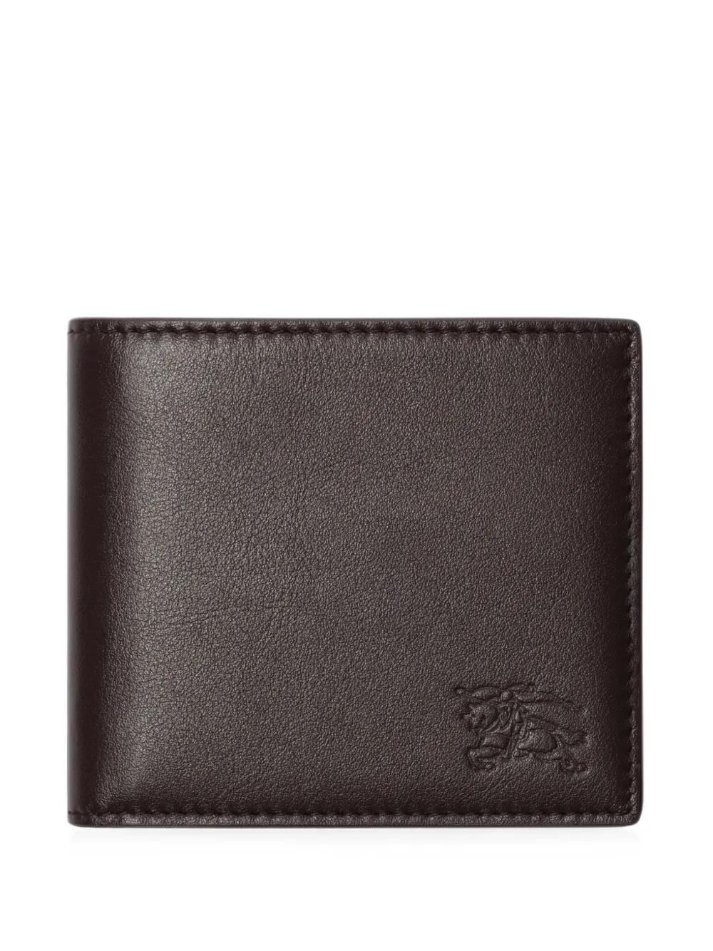 Burberry Pop Check bifold coin wallet - Marrone