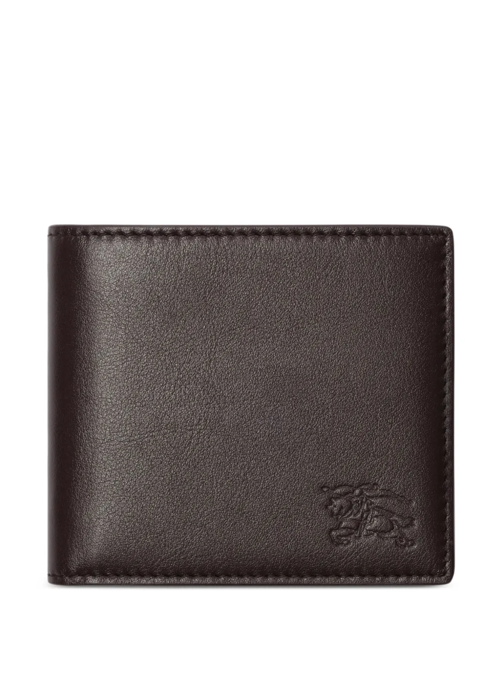 Burberry Pop Check bifold coin wallet - Marrone