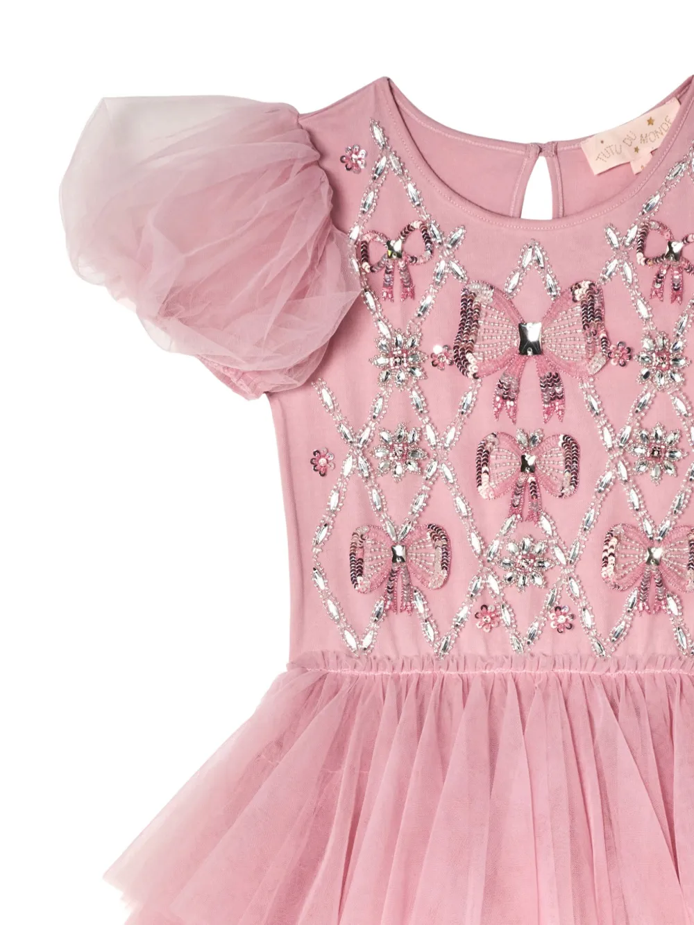 Tutu Du Monde Sugar Snow jurk verfraaid met kristallen Roze