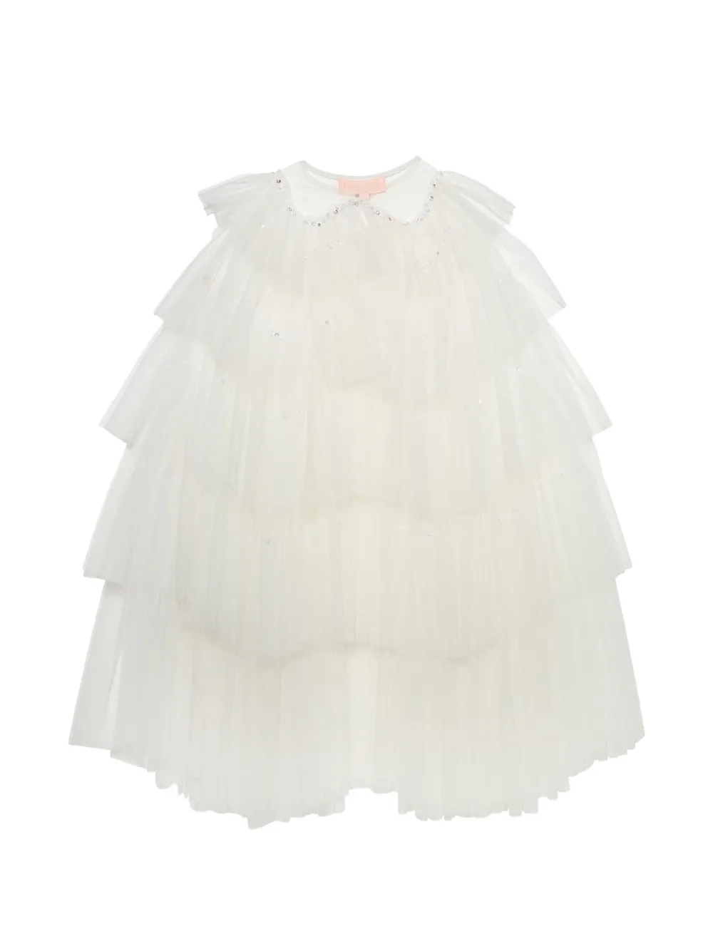 Tutu Du Monde Swan cape met ruches Wit