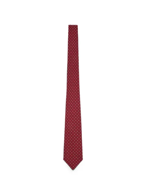 Emporio Armani corbata de seda con motivo de lunares