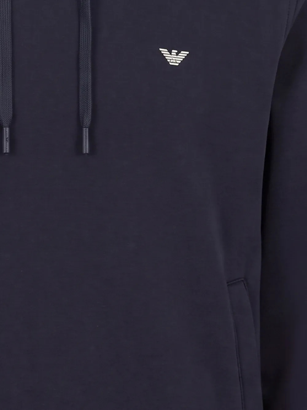 Emporio Armani Hoodie met trekkoord Blauw