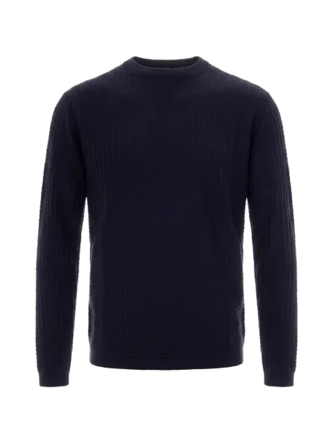 Emporio Armani waffle-knit sweater