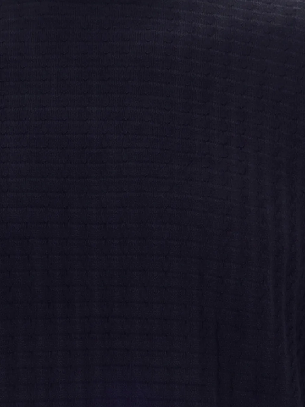 Emporio Armani Trui met wafelpatroon Blauw