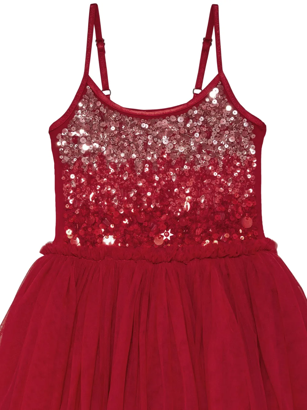 Tutu Du Monde Winter Waltz jurk verfraaid met pailletten Rood