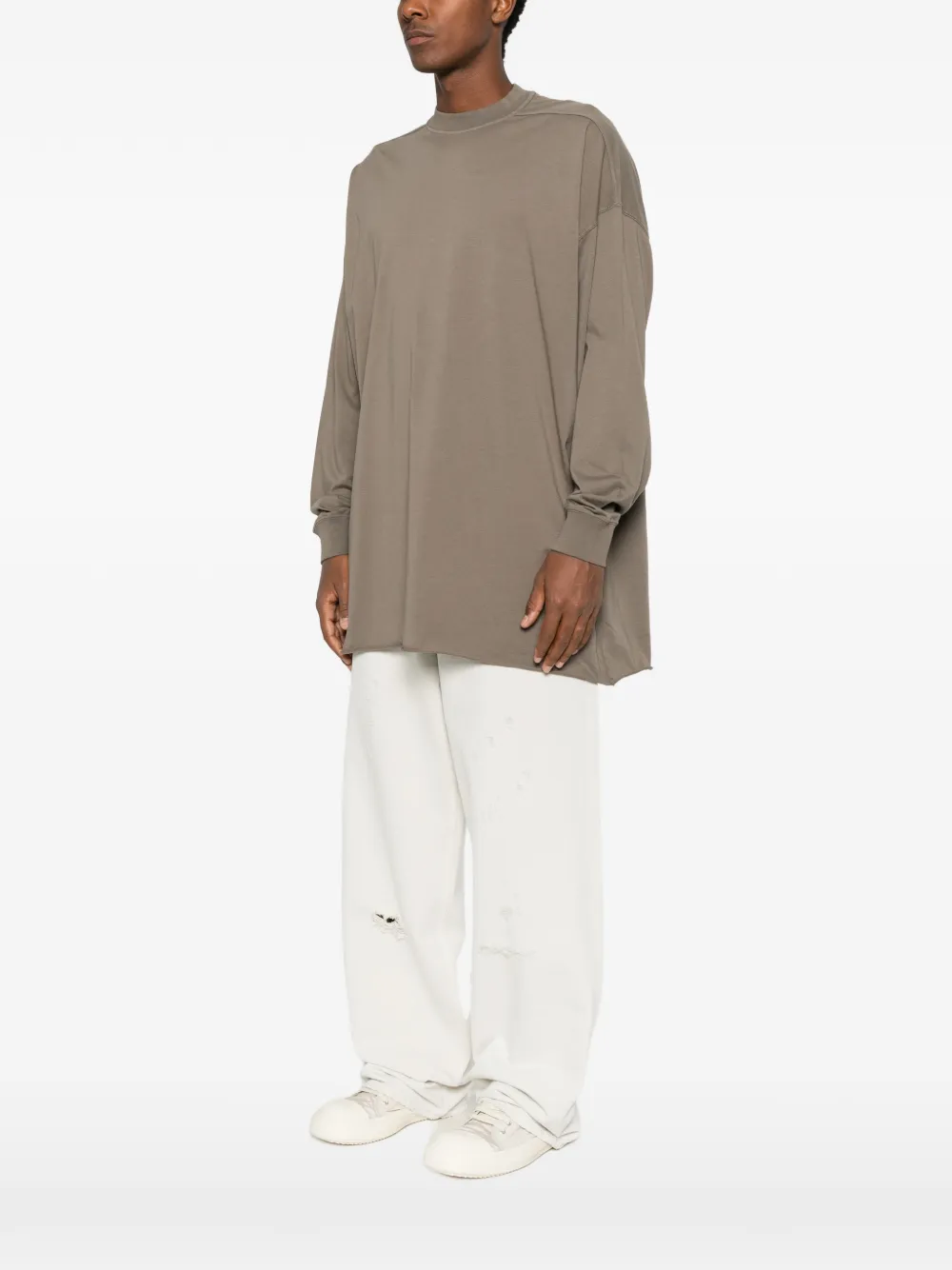 Rick Owens DRKSHDW oversized long-sleeve T-shirt Bruin