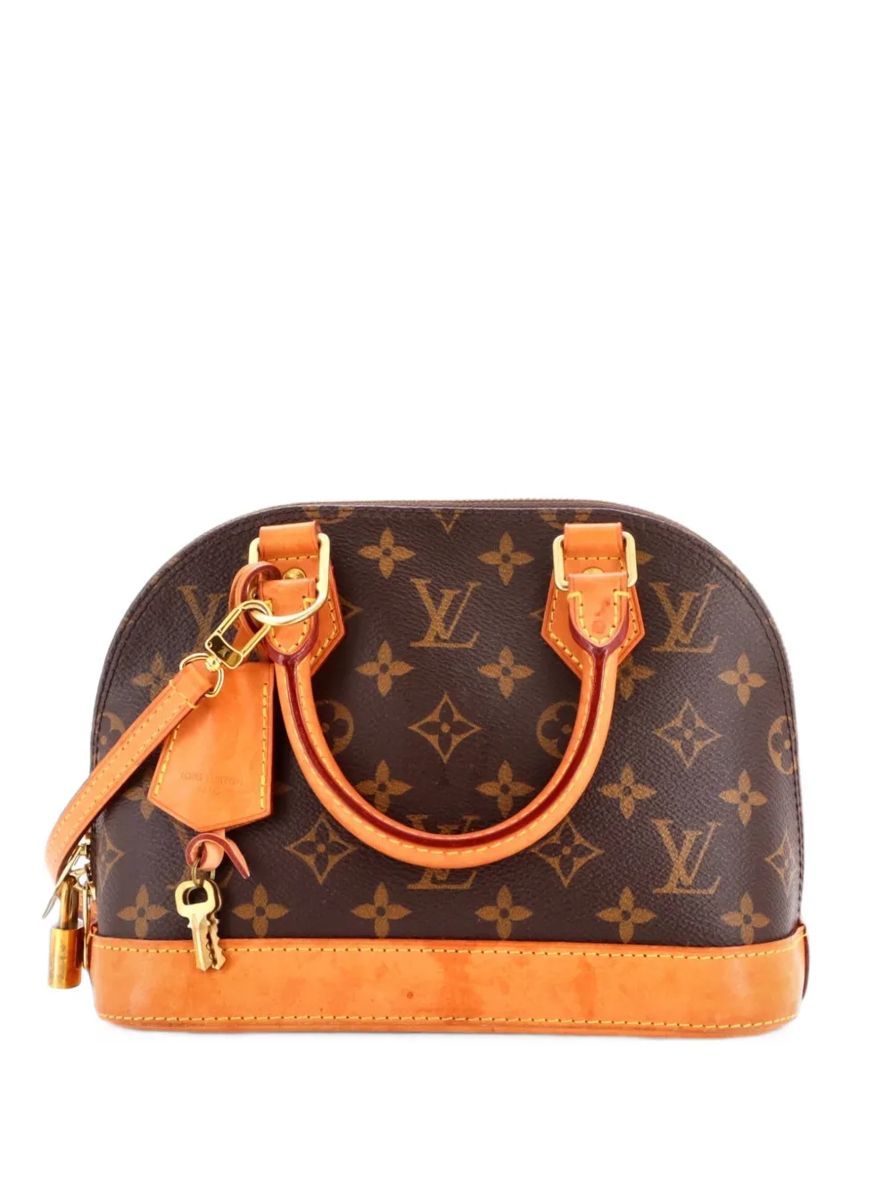 Louis Vuitton Pre-Owned Borsa a mano Alma BB in tela con monogramma - Marrone