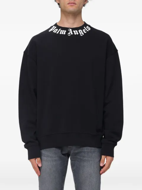 Palm Angels logo-neck sweatshirt