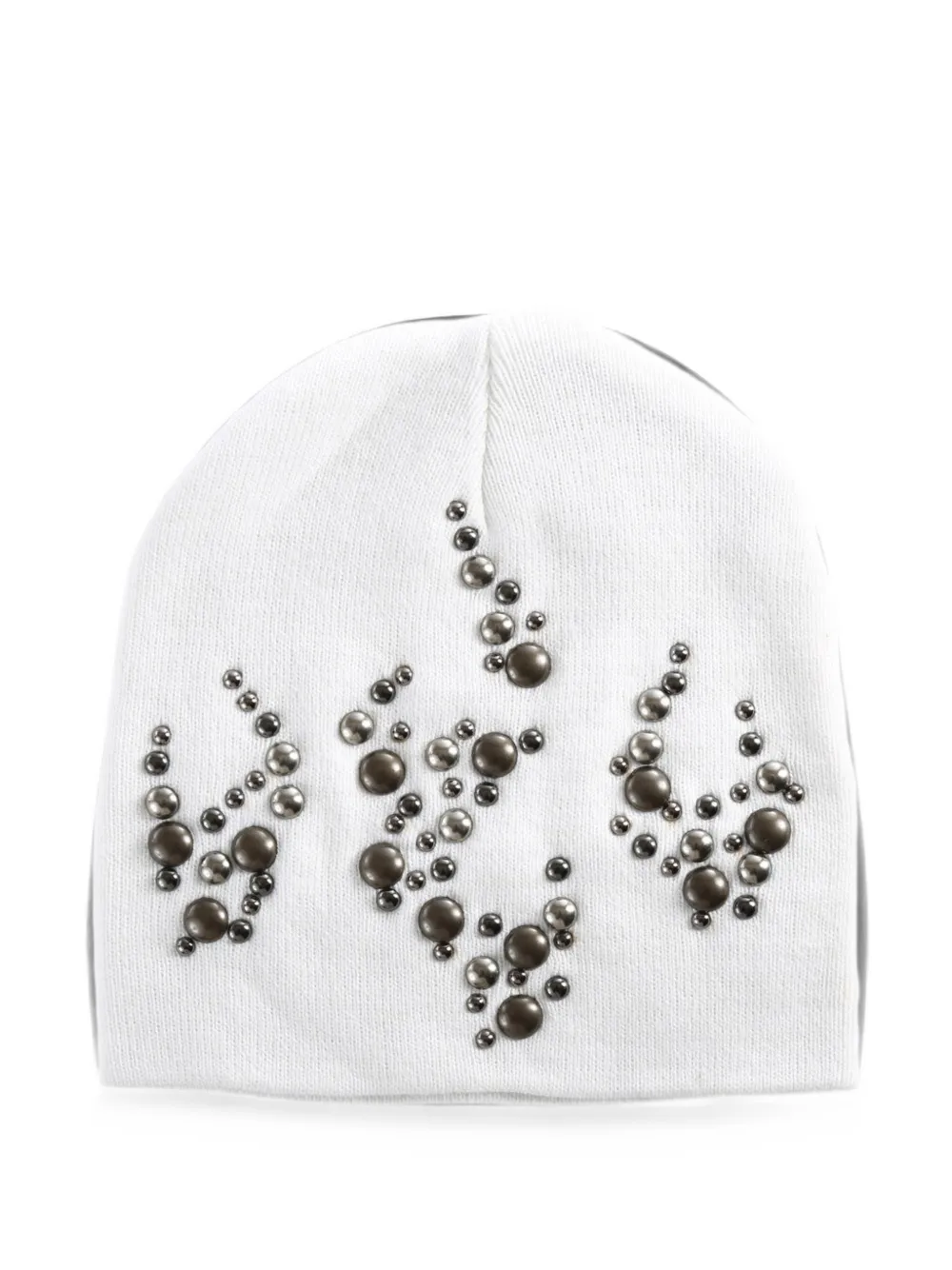 Hellstar Stud-embellished Beanie Hat In Weiss