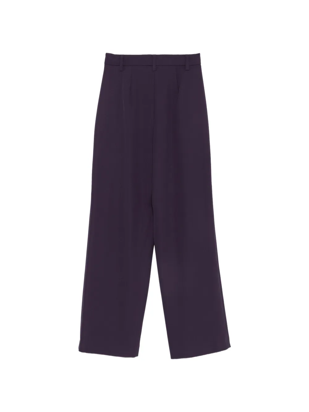 Luisa Cerano pleated wide-leg trousers Paars