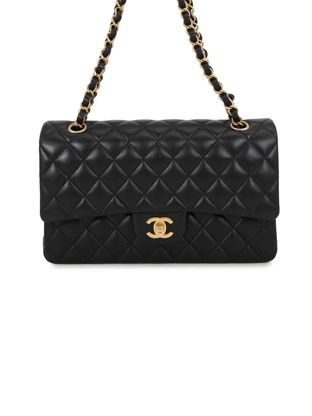CHANEL Pre-Owned 2021-2026 Medium Classic Lambskin Double Flap shoulder bag - Nero