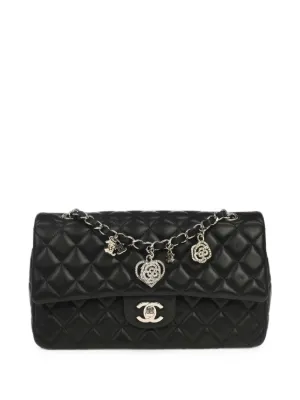 CHANEL ブラック キルティングショルダーバッグ CHANEL Pre-Owned キルティング ショルダーバッグ | ブラック