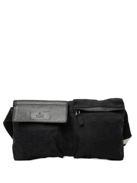 Gucci Pre-Owned 2000-2015 GG Canvas Double Pocket belt bag