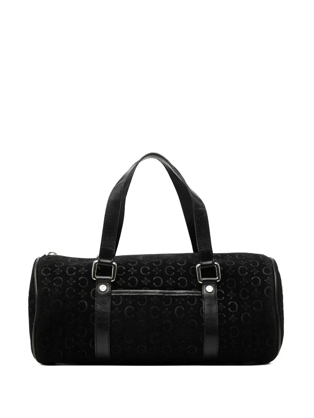 Celine Pre-Owned 2000 C Macadam Suede handbag - Black