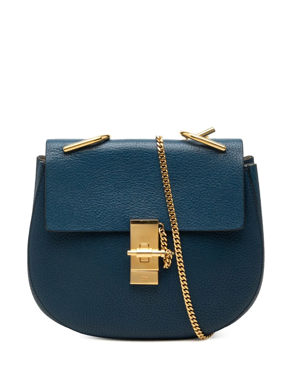 Chloé Pre-Owned 2015 kleine Drew Umhängetasche aus Leder - Blau