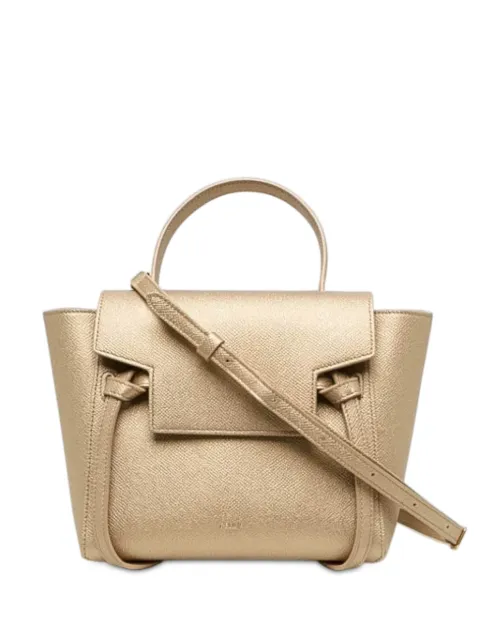 Celine Pre-Owned 2019 Nano Belt Bag tas van bewerkt kalfsleer