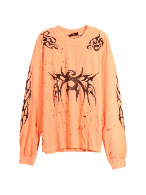 HELLSTAR distressed graphic-print T-shirt