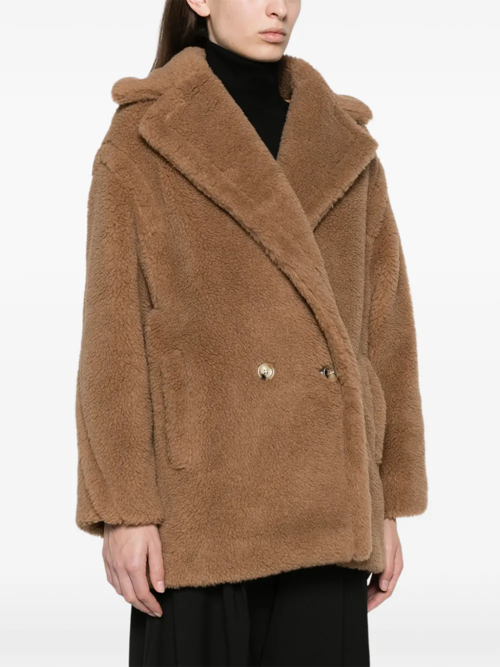 Max Mara short Teddy Bear Icon coat camel Bruin