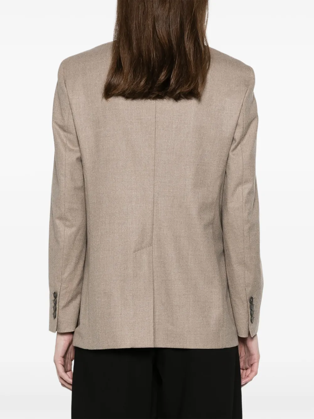 Max Mara Blazer met enkele rij knopen Beige