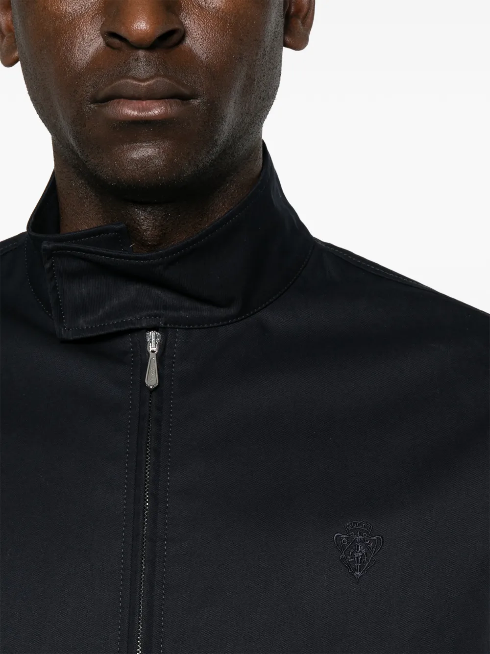 Gucci Katoenen jack met Web-streep Blauw