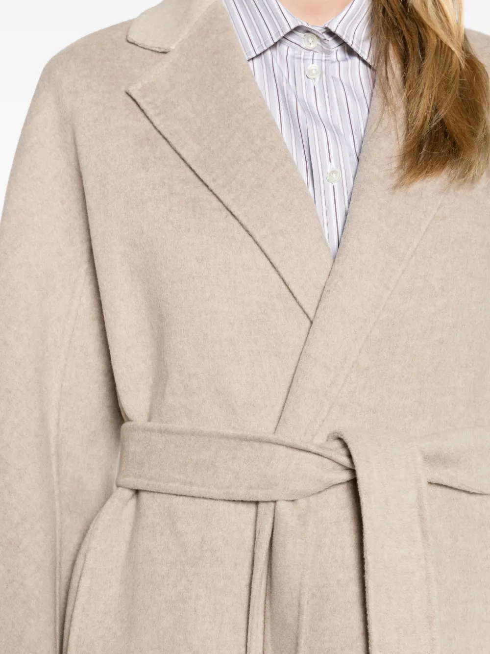 Max Mara cashmere robe coat sand Beige