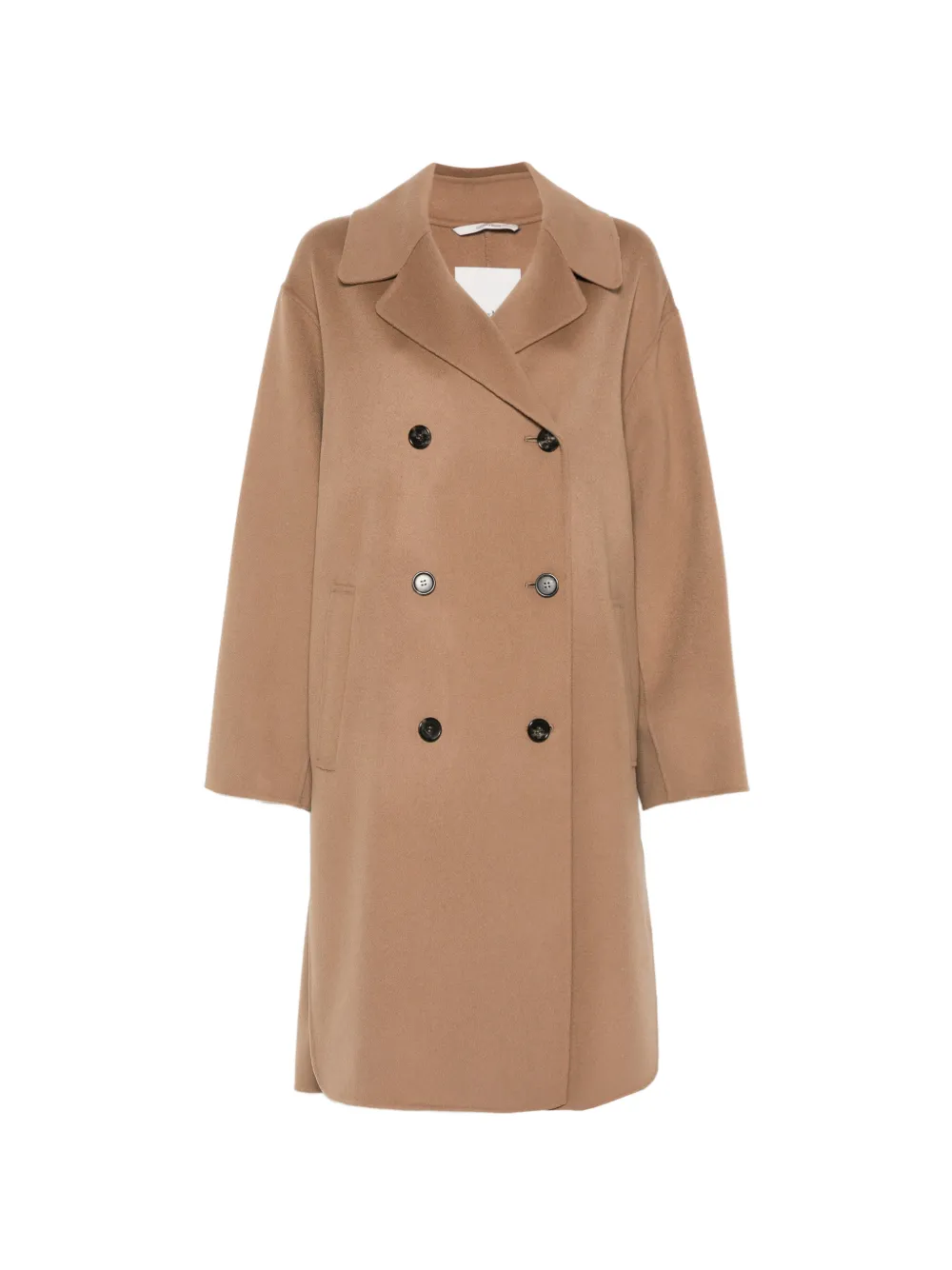 Max Mara Doppelreihiger Midimantel - Nude