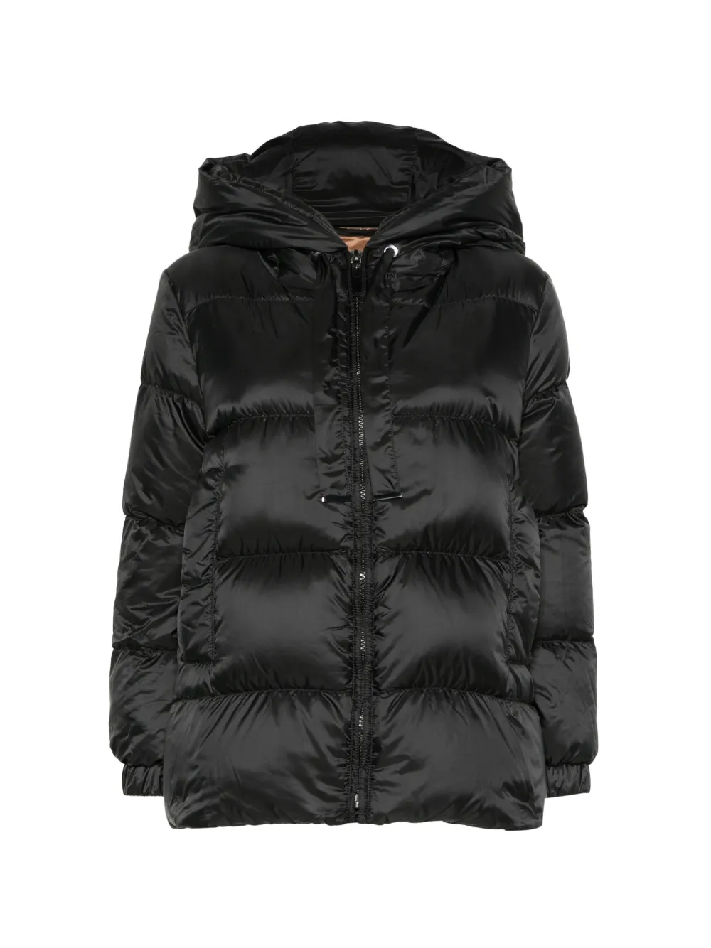 Max Mara roomy puffer jacket in water-repellent plain-weave fabric - black - Schwarz
