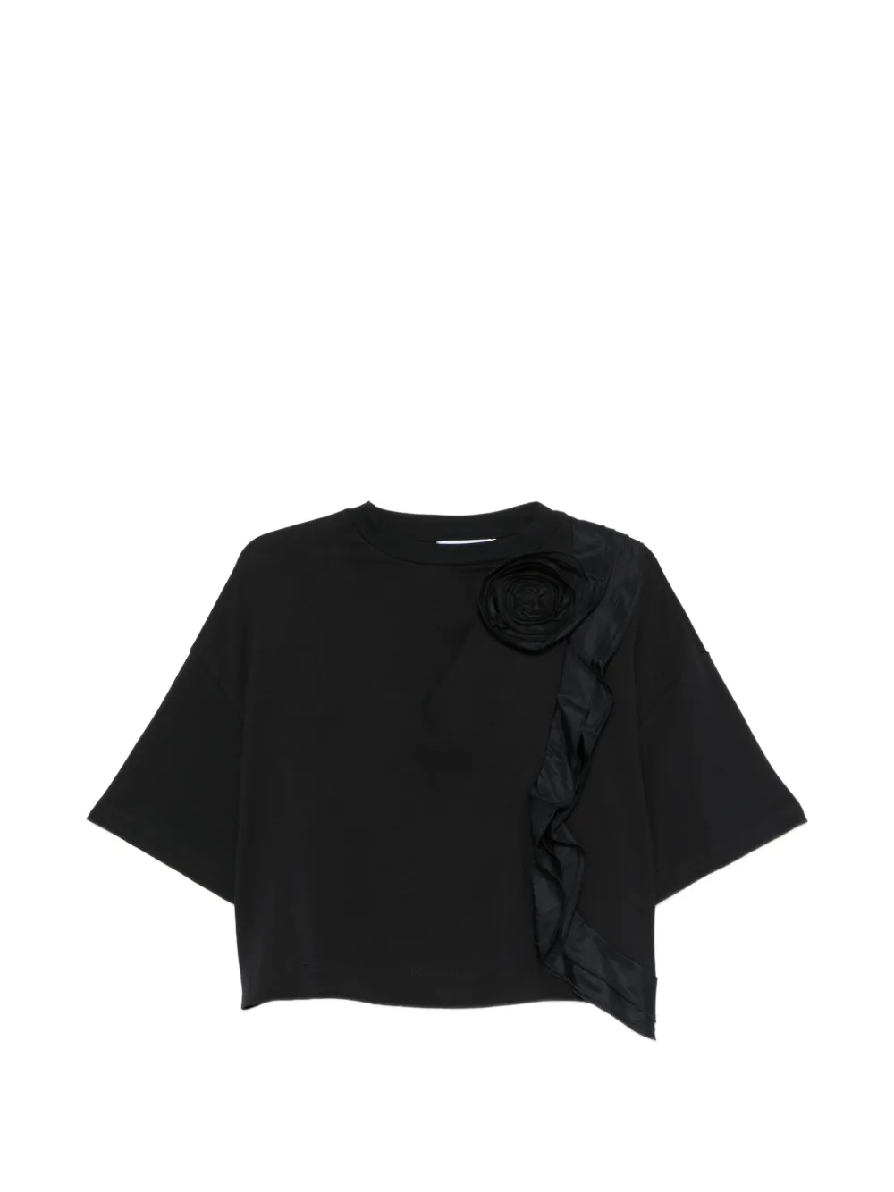 Max Mara frilly jersey T-shirt - ultramarine - Blu
