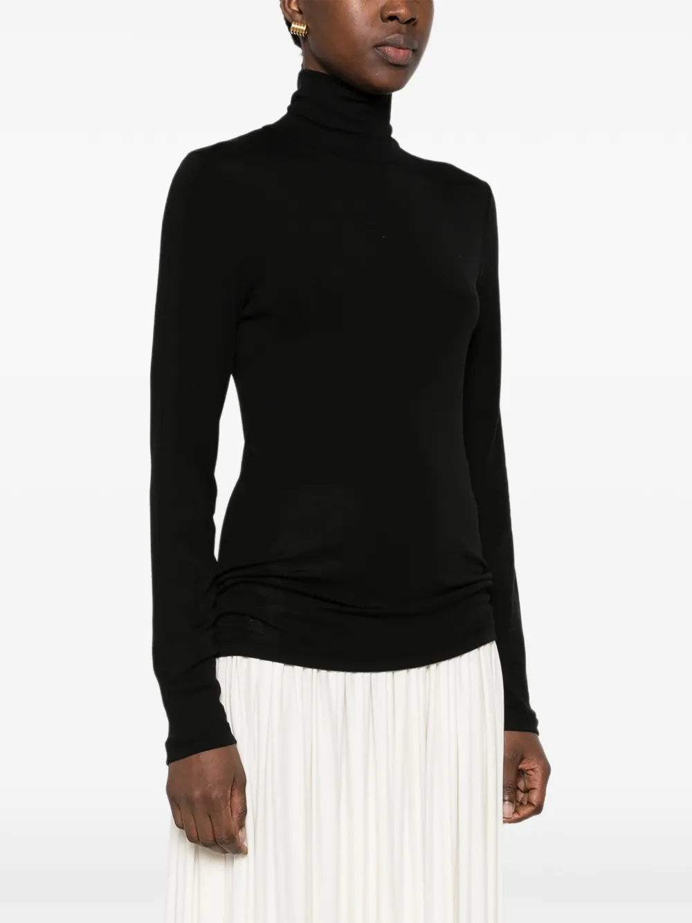 Loro Piana Mutisia roll-neck sweater Zwart
