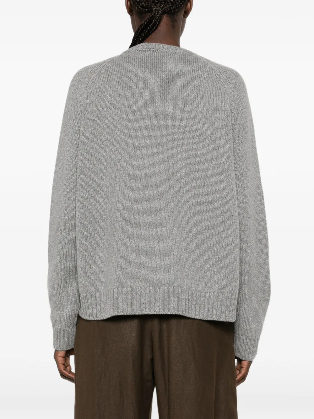 Loro Piana Parksville crew neck sweater Grijs