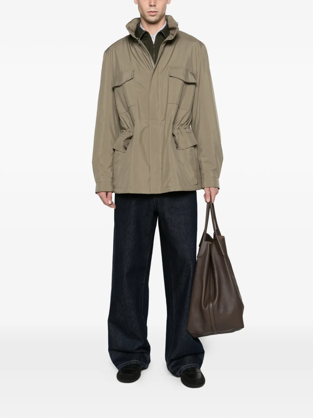 Loro Piana Windmate Traveller field jacket Beige