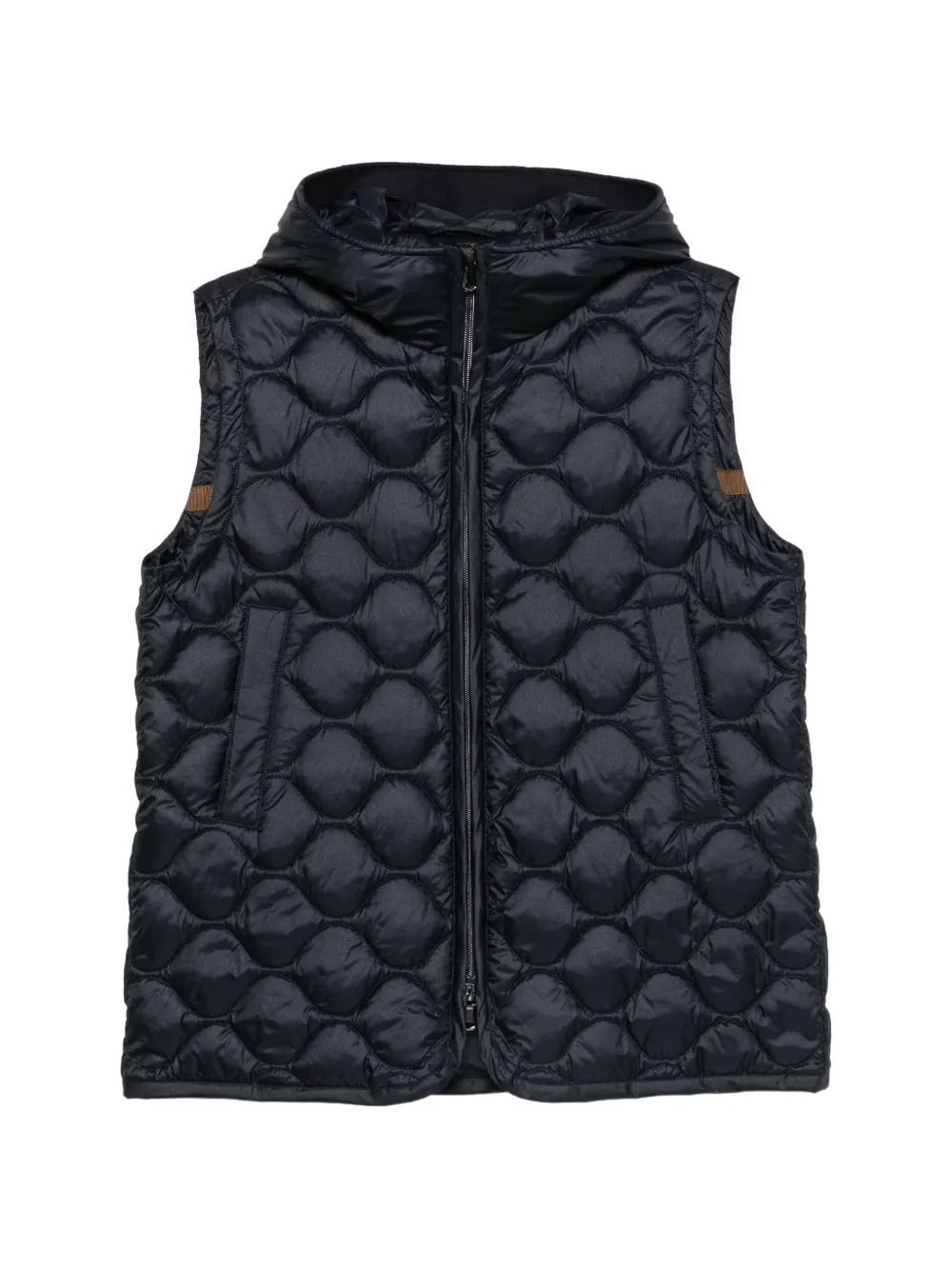 Luisa Cerano quilted hooded gilet