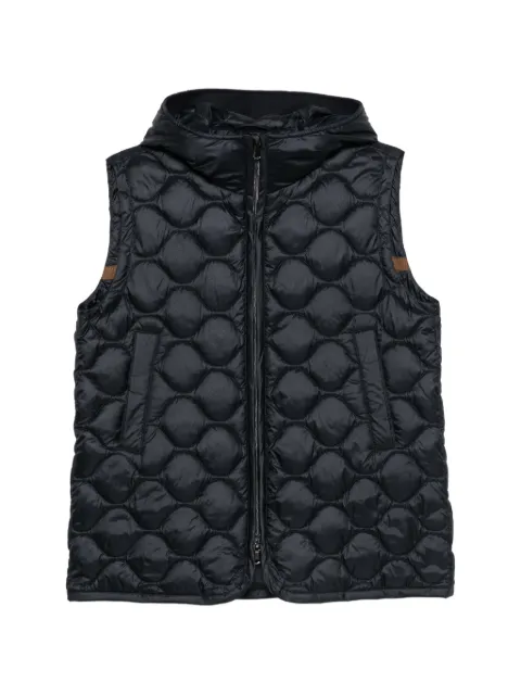 Luisa Cerano quilted hooded gilet