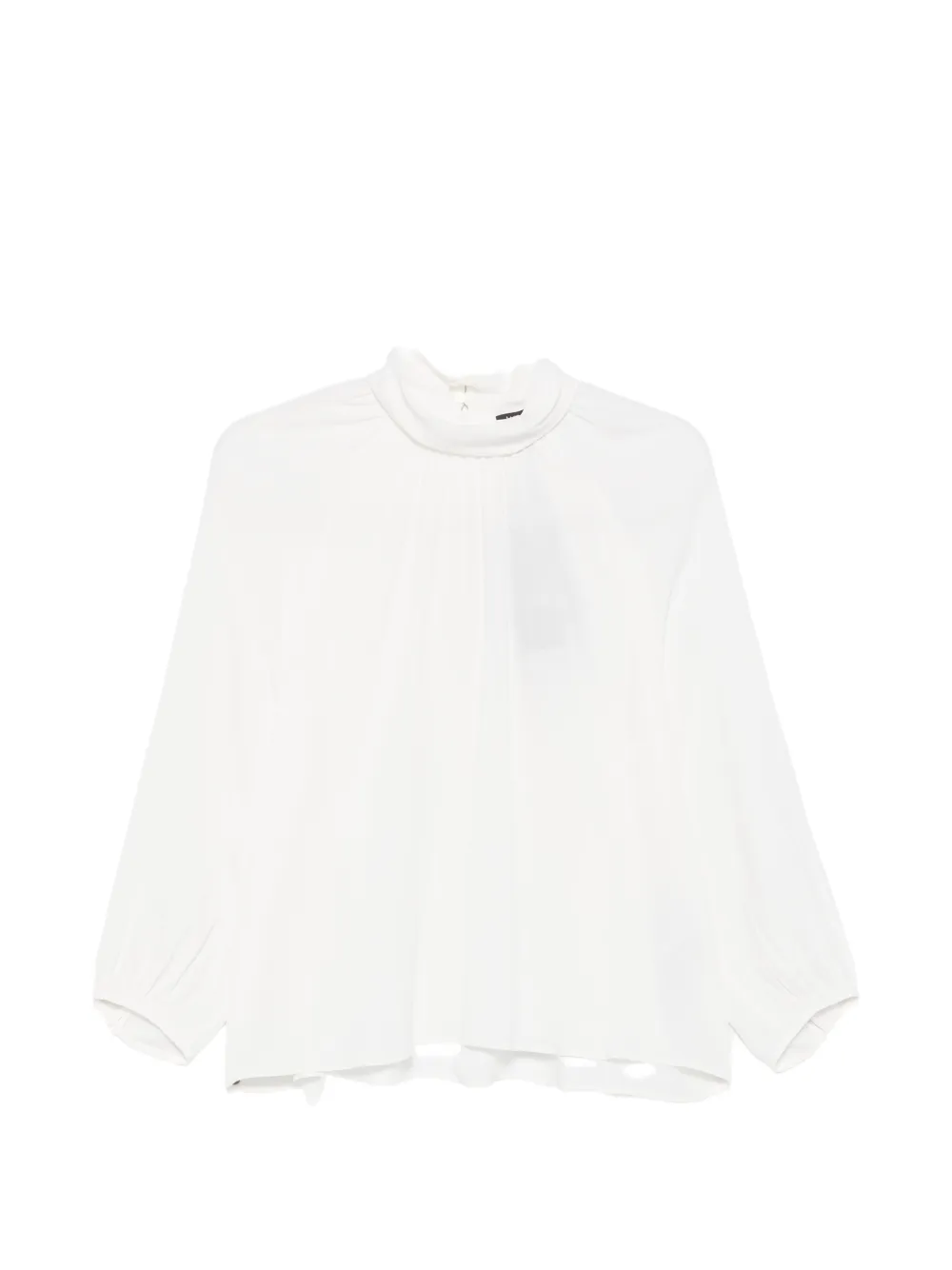 Luisa Cerano ruffled high-neck blouse