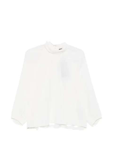 Luisa Cerano ruffled high-neck blouse
